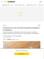 Scroll moves to trim governance operations after major protocol defection