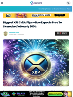 Biggest XRP Critic Flips, Now Expects Price To Skyrocket 9,000%