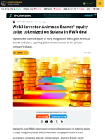 Republic to Tokenize Animoca Brands Equity on Solana