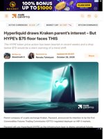 Hyperliquid draws Kraken parent’s interest – But HYPE’s $75 floor faces THIS - AMBCrypto