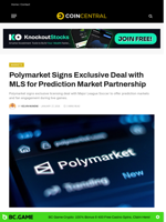 Polymarket Signs Exclusive Deal with MLS for Prediction Market Partnership