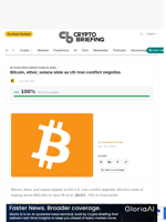 Bitcoin, ether, solana slide as US-Iran conflict reignites