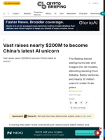 Vast raises nearly $200M to become China's latest AI unicorn