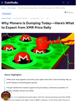 Why Monero Is Dumping Today—Here’s What to Expect from XMR Price Rally