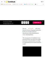 Filecoin (FIL) Price News: Losing Support