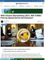 With Volume Skyrocketing 283%, Will TURBO Pick Up Speed and Go the Distance?