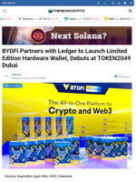 BYDFi Partners with Ledger to Launch Limited Edition Hardware Wallet, Debuts at TOKEN2049 Dubai - TheNewsCrypto