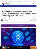Cardano Price Prediction: New Global Crypto Card Launches