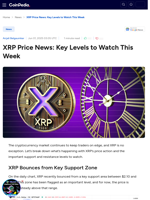 XRP Price News: Key Levels to Watch This Week