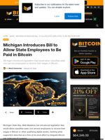Michigan Wants To Pay State Employees In Bitcoin