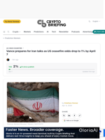 Vance prepares for Iran talks as US ceasefire odds drop to 1% by April 7