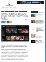 GAIMIN Redefines Gaming's Future as Retail Token Vesting Ends - CryptoCoin.News