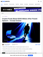 Solana Bucks the Trend Amid $360 Million Crypto Outflows