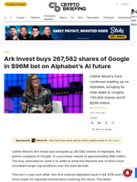 Ark Invest buys 267,582 shares of Google in $96M bet on Alphabet's AI future