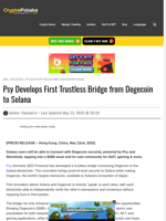 Psy Develops First Trustless Bridge from Dogecoin to Solana