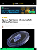 OpenAI Agent Used Ethereum Wallet Without Permission - CoinCentral