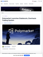 Polymarket’s Biggest Upgrade: New Stablecoin and Trading Engine