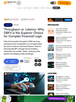 Throughput vs. Latency: Why DBFV is the Superior Choice for Complex Financial Logic – Privacy Bitcoin News