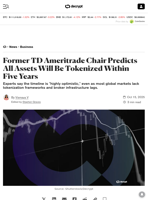 Former TD Ameritrade Chair Predicts All Assets Will Be Tokenized Within Five Years - Decrypt