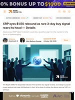XRP eyes $1.50 rebound as rare 3-day buy signal rears its head — Details - AMBCrypto