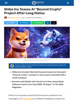 Shiba Inu Teases AI “Beyond Crypto” After Long Hiatus