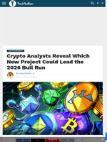 Crypto Analysts Reveal Which New Project Could Lead the 2026 Bull Run - TechBullion