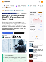 Lopp’s Wrench Attack Map Hits 702 After AI-Assisted Search Work
