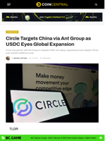 Circle Targets China via Ant Group as USDC Eyes Global Expansion - CoinCentral