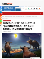 Bitcoin ETF sell-off is ‘purification’ of bull case, investor says - The Crypto News Wire