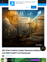 SEC Chair Confirms Crypto Taxonomy Guidance In Line With CLARITY Act Framework | Bitcoinist.com
