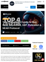 Top-Trending Crypto to Buy Now: BlockDAG, XRP, Polkadot & NEAR Protocol | Live Bitcoin News