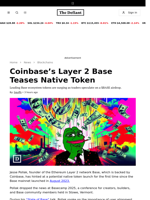 Coinbase’s Layer 2 Base Teases Native Token - 