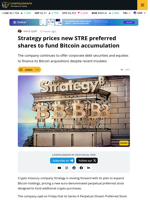 Strategy Reveals Pricing for Latest Preferred Stock Offering