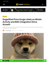 Dogwifhat Price Surge Likely as Whale Activity and BSC