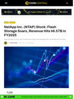 NetApp Inc. (NTAP) Stock: Flash Storage Soars, Revenue Hits $6.57B in FY2025