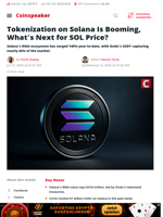 Tokenization on Solana Is Booming, What’s Next for SOL Price? - Coinspeaker