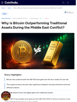 Why Is Bitcoin Outperforming Traditional Assets During the Middle East Conflict?