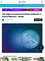 XRP Ledger Launches Its First Native Stablecoin: A Historic Milestone — Details