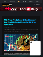 ARB Price Prediction: Critical Support Test Could Drive Arbitrum to $0.12 by April 2026 - Blockchain.News