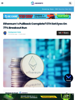 Ethereum’s Pullback Complete? ETH Set Eyes On 77% Breakout Run
