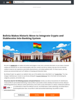 Bolivia Makes Historic Move to Integrate Crypto and Stablecoins Into Banking System - Brave New Coin