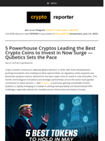 5 Powerhouse Cryptos Leading the Best Crypto Coins to Invest in Now Surge — Qubetics Sets the Pace