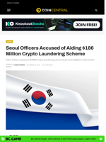 Seoul Officers Accused of Aiding $186 Million Crypto Laundering Scheme