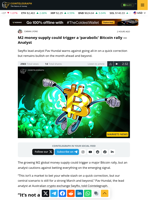 M2 money supply could trigger a ‘parabolic’ Bitcoin rally — Analyst