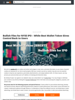 Bullish Is Filing for IPO – While Best Wallet Token Stands for Self-Custody