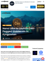Nano Labs to Launch CNH-Pegged Stablecoin in Kyrgyzstan | Live Bitcoin News
