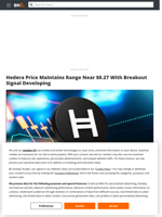 Hedera Price Maintains Range Near $0.27 With Breakout Signal Developing - Brave New Coin