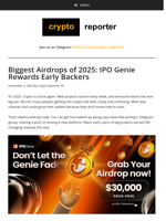 Biggest Airdrops of 2025: IPO Genie Rewards Early Backers
