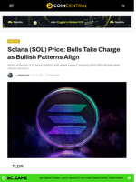 Solana (SOL) Price: Bulls Take Charge as Bullish Patterns Align - CoinCentral