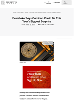 Everstake Says Cardano Could Be This Year’s Biggest Surprise